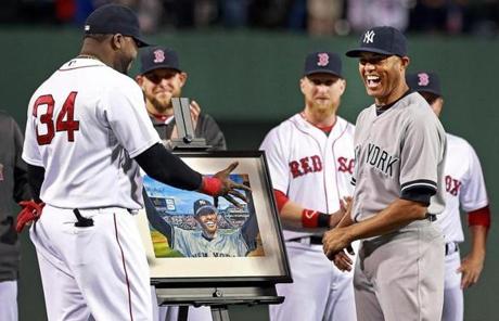 Don't you shake that hand, Mo... it's a trap... (Credit: Boston Globe)